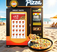 Distributeur automatique de pizzas directement du fabricant, machine à pizzas entièrement automatique pour l'extérieur, fonctionne avec des pièces de monnaie, vente en gros