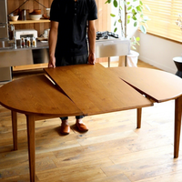 Table à manger en bois de style nordique, extensible, pliable, transformable, pour une utilisation à domicile dans les petits espaces, carrée