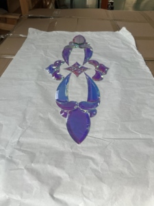 Cụm thủy tinh bevel rắn hình ba chiều loạt dB RB loạt ánh kim thủy tinh bevel cụm 1008 vát lưỡng sắc RB - Product Image 3