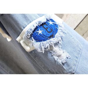 Chaqueta de Mezclilla para Hombre Babyhealthy con Capucha, Estilo Casual, con Botones, Tipo Trucker, con Parches, Resistente al Viento - Product Image 6