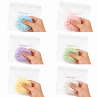 Sachet auto-scellant personnalisé en PVC transparent pour jouets anti-stress, emballage réutilisable pour jouets Squishy, vente en gros sur mesure