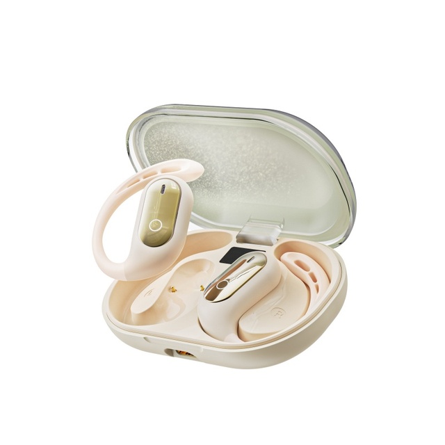 OWS Open-back Clip-on Sports Wireless TWS Earbuds with High-resolution Audio Call Noise Cancellation Waterproof Design