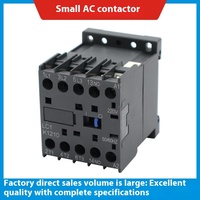 Contattore Magnetico AC Mini LC1K1210 3P 12A con Contatto Ausiliario 1NO, Bobina 24V 110V 220V 380V, Montaggio su Guida DIN, Serie CJX2K