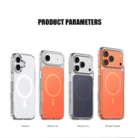 Casing Magnetik Mewah dengan Paduan Warna untuk iPhone 17 16 15 Pro Max, Tahan Banting, Dilengkapi Lubang Tali Gantungan Ganda, Pelindung Belakang Warna Asli