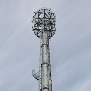 Torre <span class=keywords><strong>de</strong></span> <span class=keywords><strong>Telecomunicaciones</strong></span> Monopolar <span class=keywords><strong>de</strong></span> Acero Estructural <span class=keywords><strong>de</strong></span> Alta Resistencia Galvanizado en Caliente, Compatible con ANSI/TIA-222-G/H, <span class=keywords><strong>Antena</strong></span> Circular - Product Image 1