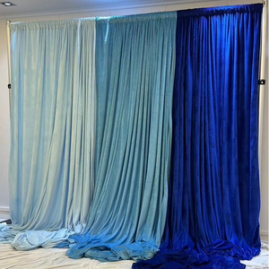 Pannello Circolare di Velluto Rosso Borgogna di Lusso 5x18 Piedi per Sfondo di Matrimoni, Feste, Banchetti e Decorazioni Domestiche - Product Image 4