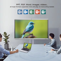 Tableau interactif intelligent pour réunions de bureau, écran tactile 4K, système double Android/Windows, 55/65 pouces, nouveau style