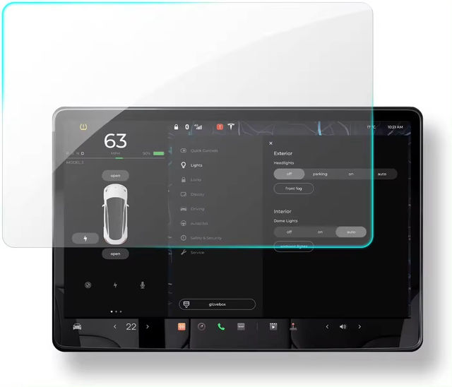 Custom Matte Screen Protector Compatible for Tesla Model 3 Model Y 15" Center Control Touchscreen Car Navigation Screen Protect