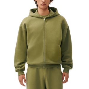 Sudadera con capucha para hombre, moderna, ecológica, con cremallera, bordada, a cuadros, cortavientos, informal, de invierno, venta al por mayor, directamente de fábrica. - Product Image 4