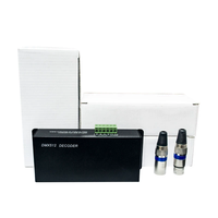 Contrôleur DMX512 PWM 4 canaux 8A de haute qualité Lampow avec affichage numérique pour bande RGBW anode commune 192W max 30m Garantie 3 ans