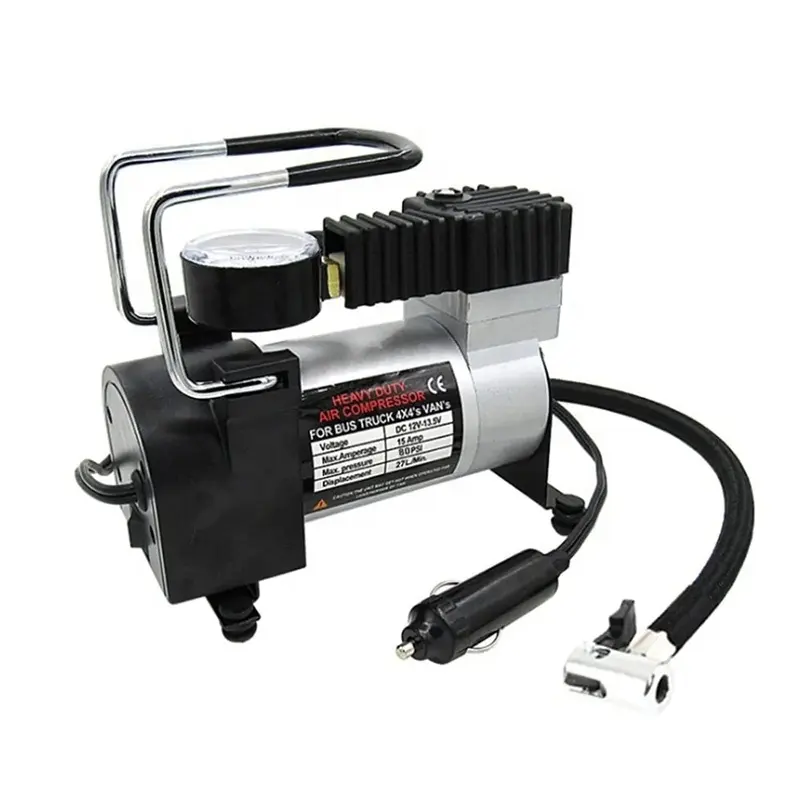 Nhà Sản Xuất Của Giá 12V Công Suất Cao Xe Đôi Xi Lanh Inflator Bơm Máy Nén Khí Inflator Xách Tay Xe Lốp Bơm