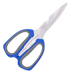 <b>Kitchen</b> Scissors Stainless Steel Large Multi Functional With Rubber <b>Plastic</b> Handles For Food Cutting Versatile Use - Product Image 4