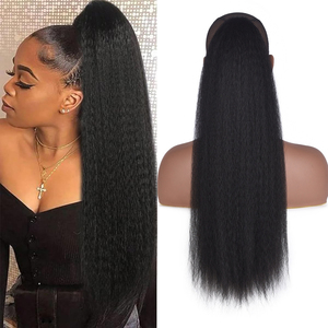 Extension per <span class=keywords><strong>Coda</strong></span> <span class=keywords><strong>di</strong></span> <span class=keywords><strong>Cavallo</strong></span> <span class=keywords><strong>Lunga</strong></span> e Liscia Yaki per Donne <span class=keywords><strong>di</strong></span> Colore, <span class=keywords><strong>Coda</strong></span> <span class=keywords><strong>di</strong></span> <span class=keywords><strong>Cavallo</strong></span> Sintetica con Clip, Capelli Spessi e Lisci - Product Image 1