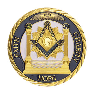 Freemason Mạ Vàng Đồng Xu Thạc Sĩ Mason Biểu Tượng Thiết Kế Độc Đáo Kỷ Niệm Quà Tặng Lưu Niệm Cho Anh Em Trong <span class=keywords><strong>Masonry</strong></span> Đồng Xu - Product Image 1