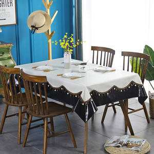 <span class=keywords><strong>Mantel</strong></span> <span class=keywords><strong>de</strong></span> encaje <span class=keywords><strong>de</strong></span> cuero PU PVC <span class=keywords><strong>individual</strong></span> tejido <span class=keywords><strong>de</strong></span> estilo mediterráneo con parte posterior <span class=keywords><strong>de</strong></span> franela para uso doméstico o en restaurante - Product Image 2