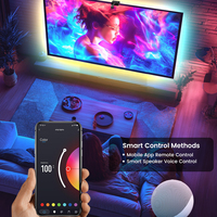 Bande lumineuse LED flexible Smart Ambilight pour TV et PC de 40 à 100 pouces, synchronisation musicale, écrans FancyRGB, couleurs de rêve, pour la maison