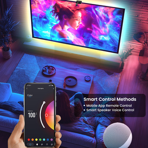 Bande lumineuse LED flexible Smart <span class=keywords><strong>Ambilight</strong></span> pour TV et PC de 40 à 100 pouces, synchronisation musicale, écrans FancyRGB, couleurs de rêve, pour la maison - Product Image 5