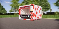 Café mobile de luxe Cabine Apple Maison préfabriquée Cabine modulaire Maison capsule Mini Container Store