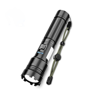 GOLDMORE1 XHP50 Zoomable 10000lum LED torche Flash lumière USB Rechargeable imperméable tactique lampe de poche pour l'auto-défense touristique