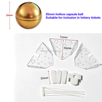 Machine à griffes à capsules en acrylique pour jeu de la balle porte-bonheur, avec système de modification pour distributeur de jetons