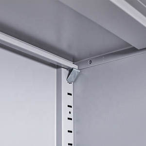 <span class=keywords><strong>Armoire</strong></span> de bureau en métal à 4 portes avec 4 étagères réglables, classeur en acier - Product Image 5