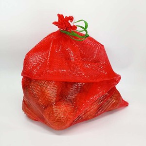 Sacs en filet plastique réutilisables à prix de gros avec cordon de serrage pour pommes de terre, oignons, fruits et œufs - Product Image 4