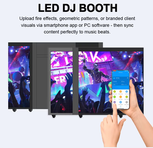 Table de <span class=keywords><strong>DJ</strong></span> LED pour boîte de nuit, écran LED personnalisé, écran numérique créatif pour scène et événements - Product Image 5
