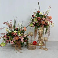 Boule de fleurs artificielles de luxe en soie, faite à la main, réaliste, 60 cm, pour centre de table de mariage et événements, haute qualité, personnalisable