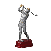 Trofeo de Golf de Resina Personalizado WeiVista, Premio Grabado al por Mayor para Ganadoras de Torneos Femeninos