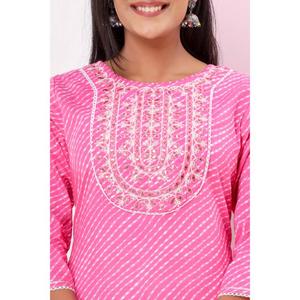 Ensemble kurta élégant en coton pour usage ethnique disponible en quantité vendue en gros pour l'exportation depuis l'Inde Nouveau modèle de bonne qualité pour femmes - Product Image 5