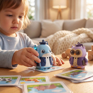 Dispositivo Inteligente <span class=keywords><strong>de</strong></span> Educación Temprana, Tarjetas <span class=keywords><strong>de</strong></span> Aprendizaje <span class=keywords><strong>de</strong></span> Palabras, Juguete con Tarjetas <span class=keywords><strong>de</strong></span> Inserción en Inglés, Máquina <span class=keywords><strong>de</strong></span> Lectura para Niños - Product Image 4