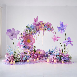 Purple Artificial Flower <strong>Arch</strong> <strong>Wedding</strong> <strong>Arch</strong> for <strong>Wedding</strong> Decoration - Product Image 4