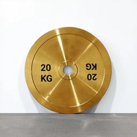 Plaques de musculation en acier plaqué or avec logo personnalisé, directement de l'usine, poids calibrés, antidérapantes, portables, durables et écologiques