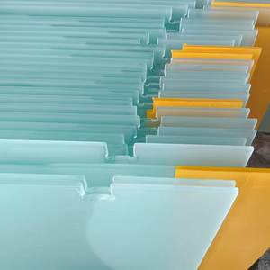 Paneles de Vidrio Templado Esmerilado de 12 mm para Mamparas de <span class=keywords><strong>Ducha</strong></span> Semi-Sin Marco, Láminas de Vidrio Templado Mate para Privacidad, Vidrio Templado para Privacidad - Product Image 3