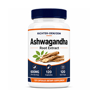 VitaHall OEM Capsules Anti-Stress Naturelles : Réponse au Cortisol et Favorisent le Calme – Compléments à Base de Plantes Ashwagandha