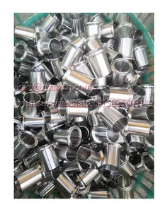 Sambungan pipa stainless steel sus304 1.5 ''50mm pemasangan cepat tri penjepit panjang ferrule