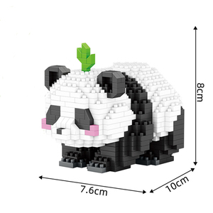 <span class=keywords><strong>2025</strong></span> Hottest Xu Hướng <span class=keywords><strong>Mini</strong></span> Nhựa Xây Dựng Gạch Động Vật Sáng Tạo Gấu Trúc Tự Làm Đồ Chơi Cho Trẻ em' Trí Thông Minh Thủ Công - Product Image 4