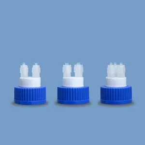 Laboratorium Ptfe Plastic Schroef Speciale Zuigfles Cap Voor Fermentatie