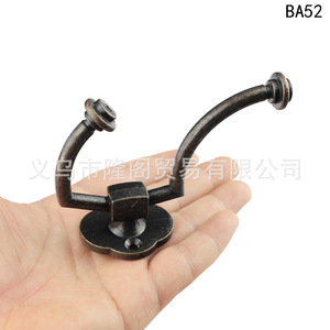 Ba52 Antique Style <b>Wall</b> <b>Hook</b> Zinc Alloy Coat <b>Hook</b> 104mm Height Single <b>Hook</b> For Clothes And Cap - Product Image 2