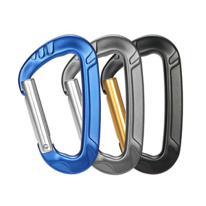 Mosquetón de Aluminio Anodizado Tipo D de 12KN Personalizado al por Mayor, Gancho de Escalada con Cierre Rápido - Product Image 4