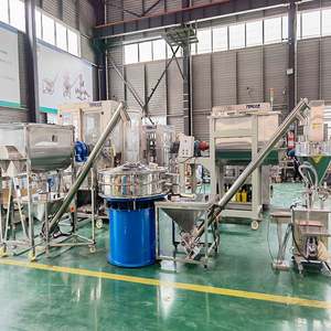 Automatic Stainless Steel Vibrating Screen Horizontal Ribbon Blender Mixer Powder Screening <strong>Mixing</strong> Production Line - Product Image 3
