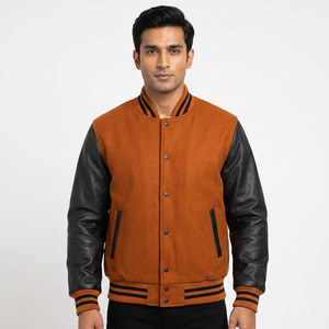 Chaqueta Varsity para Hombre, Estilo Moderno Letterman, Deportiva, Bomber, Invierno, Moda Casual, Deportes al Aire Libre, Transpirable, Streetwear - Product Image 1