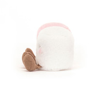 Jelly Cat - Jouets en peluche de la série Amuseables - Peluches en forme de guimauves roses et blanches - Cadeau idéal pour un anniversaire