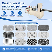 Machine automatique à serviettes avec fonctions de gaufrage, d'impression et de pliage, utilisée pour les lignes de production de papier toilette