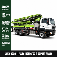 Bomba de Concreto Usada Zoomlion 49m China Sitrak 6x4, Repuestos para Bomba de Concreto Zoomlion Listos para Envío ZLJ5350THBKE 35000kg