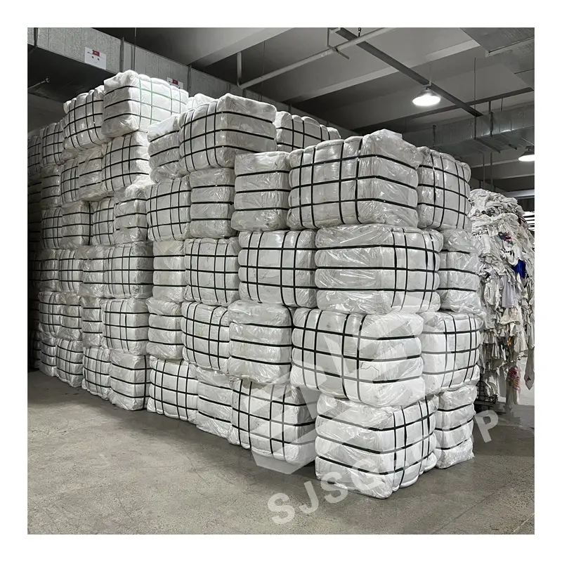 Hot Selling Good Absorbent White Cleaning T Shirt Cotton Rags Industrial Cleaning Wiping Rags