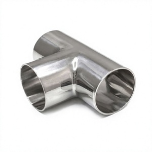 Raccord en T égal en acier inoxydable SS 304L poli, conforme à la norme Alfa Laval, raccord de tuyauterie en T égal en acier inoxydable forgé, poli, pour soudure - Product Image 2