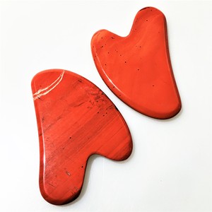 Jaspe rojo Natural Gua Sha junta en forma de corazón de belleza de <span class=keywords><strong>desguace</strong></span> de Guasha cara masaje cuchara - Product Image 3