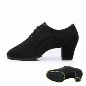 Fábrica Por Atacado Salto 5cm Oxford Pano Chacha Professor Sapatos De Dança De Salão Dança Senhoras Sapatos De Dança Latina