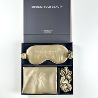 Haut de Gamme Oeko 100 Luxe Soie Satin Taie d'Oreiller Masque de Nuit Soie Charmeuse Housse d'Oreiller 100% Pure Soie de Mûrier Coffret Cadeau